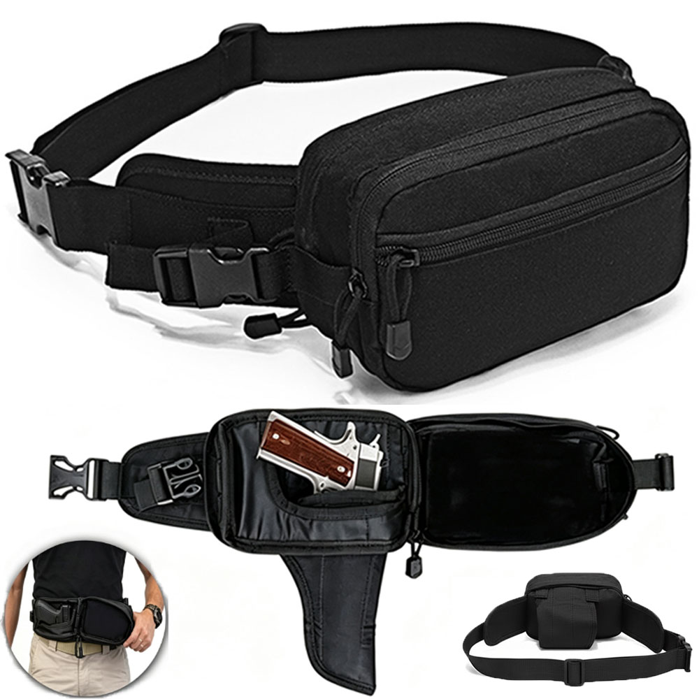 Edc Concealed Carry Fanny Pack - Tas Pistol Taktis, Tas Senjata, Tas