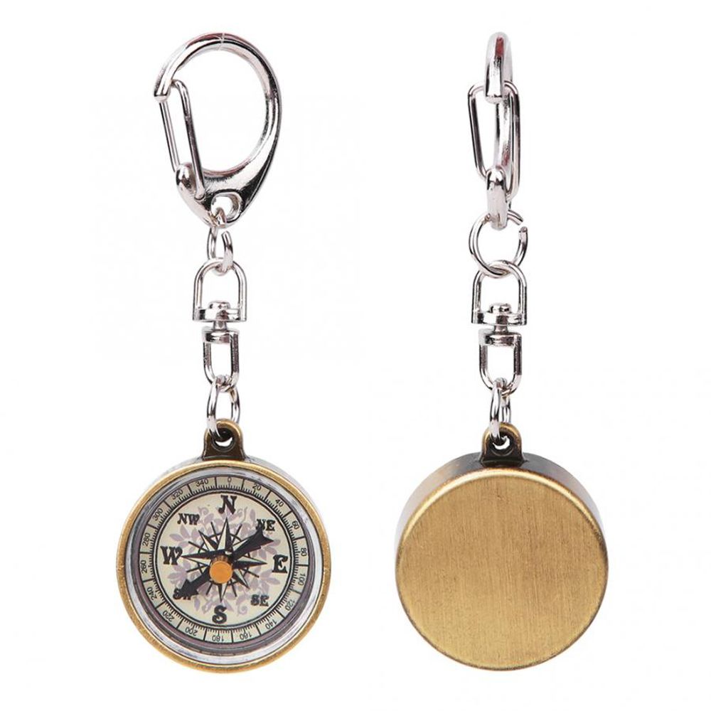 Compass Keychain Mini - Kompas Mini Portabel, Gantungan Kunci, Bahan
