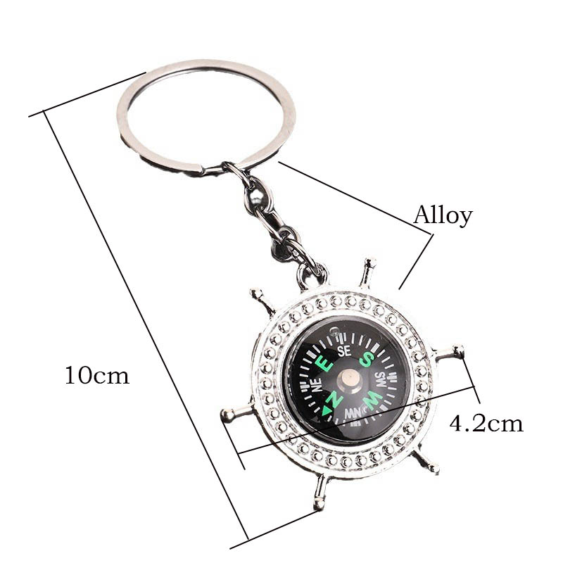 Gantungan Kunci Kompas Baru Un - Compass Keychain Mini ulasan dan harga