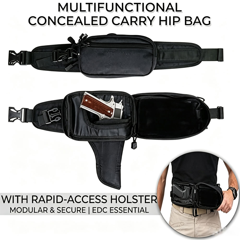 Tas Pistol Taktis, Tas Senjata - Edc Concealed Carry Fanny Pack ulasan dan harga