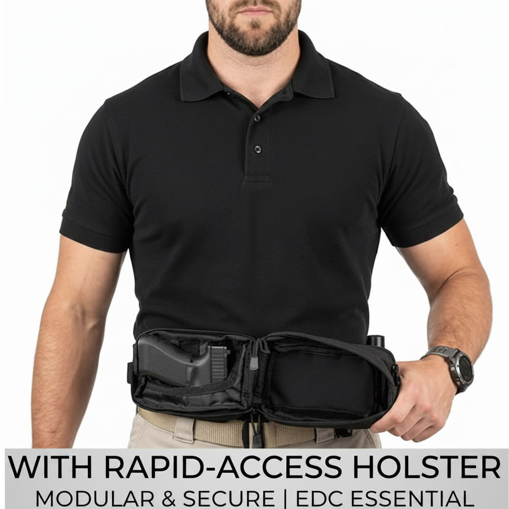 Tas Pistol Taktis, Tas Senjata - Edc Concealed Carry Fanny Pack ulasan dan harga