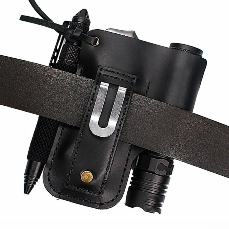 Sarung Alat Senter Kulit EDC M - Edc Carry Box ulasan dan harga