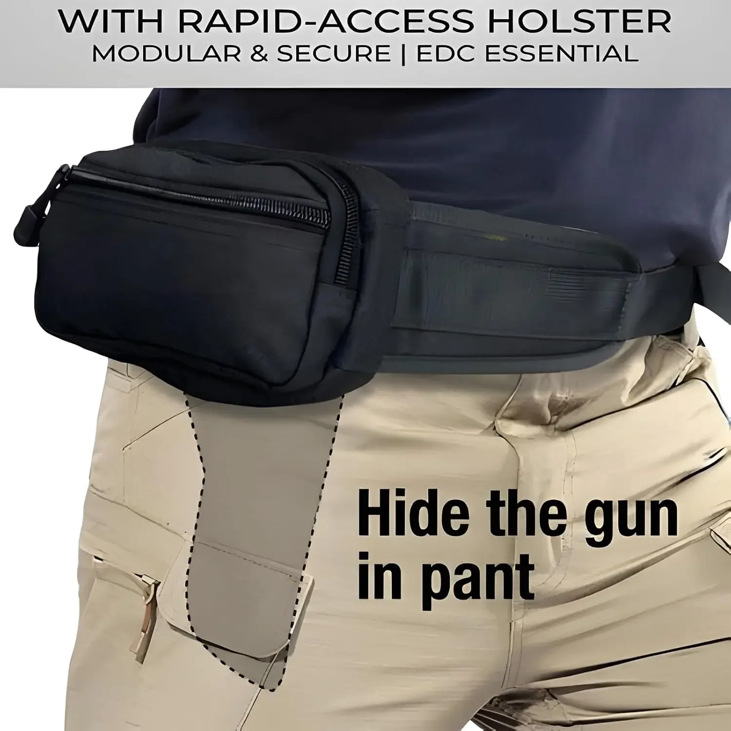 Tas Pinggang Taktis dengan Kan - Edc Concealed Carry Fanny Pack ulasan dan harga