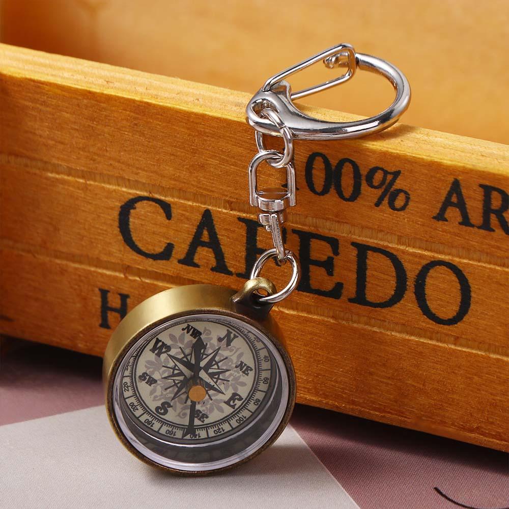 Gantungan Kunci Vintage Portab - Compass Keychain Mini ulasan dan harga
