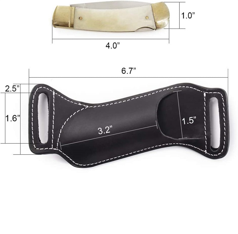 Sarung/Kantong Pisau EDC Kulit - Edc Carry Belt ulasan dan harga